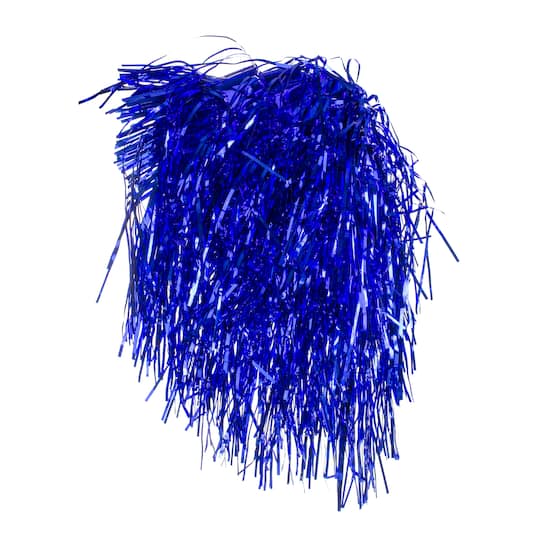 Shiny Blue Tinsel Adult Halloween Costume Wig